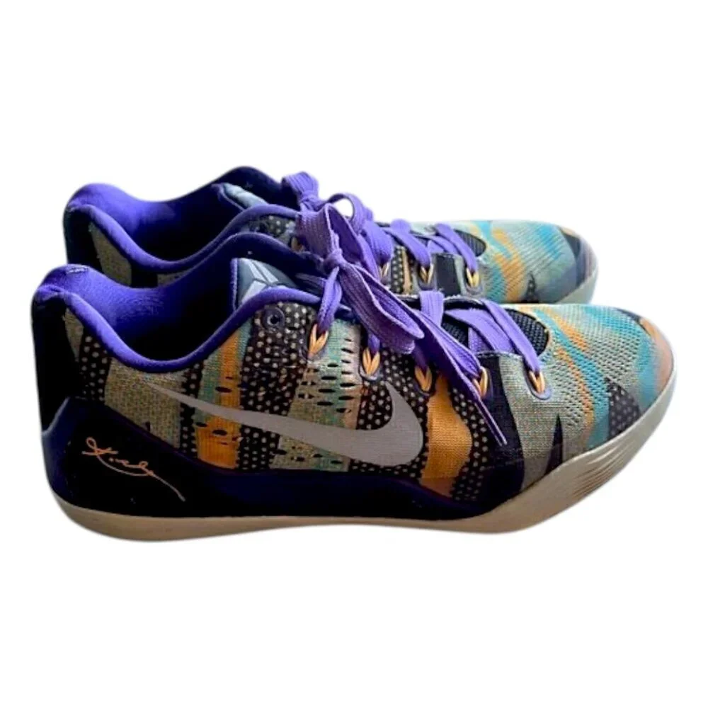 Men's RARE Nike Kobe 9 EM Low Unleashed Pop Art 2014 Sneakers Size 8 1/2